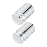 Cabilock 2 Stück Verchromte Gewichte digital Waagengewichte ausbalancieren Maßstab für Ausgleichsgewichte Kalibriergewichte Gewichte wiegen Lehrstütze Stahl Silver