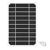 DEWIN Solarpanel, monokristallines Solarpanel 5V USB-Ausgang tragbares Solar-Handy-Akku-Ladegerät für Outdoor-Aktivitäten Camping Klettern (Size : 15W)