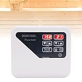 Saunasteuerung 3-9KW Digital Sauna Controller SteuergeräT Sauna External Controller 40-105℃ Saunaofennormale Controll mit LED-Anzeige, Saunaofen Steuerung für Saunen, Wellnesszentren und Hotels