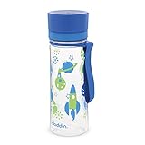 Aladdin My First Aveo Space Trinkflasche Kinder Auslaufsicher 0.35L Blau - Weite Öffnung für leichte Befüllung - BPA-Frei - Trinkflasche Kindergarten - Geruchs- und Fleckenfest - Spülmaschinenfest