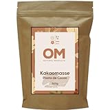 OM® - Kakaomasse | Ein Geschenk der Pachamama | Natürliche Essenz von Schokolade | ohne extra Zucker oder Zusätze | Vegan, Naturprodukt, 100% natürlich aus dem peruanischen Amazonasgebiet (500)