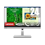 Lenovo L24m-40 Monitor 24,5 Zoll FHD mit EyeSafe (IPS, 100 Hz, 4 ms, HDMI+DP, USB-C, USB-C-Kabel, Metallbasis) Neigungs-/Höhen-/Dreh-/Pivot-Einstellung, Grau
