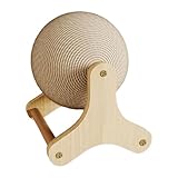 Kratzball Für Katzen – Kratzspielzeug Für Katzen, Kratzbaum Für Katzen, Natürliches Sisal | Rutschfestes Kaninchen-Kratzballspielzeug, Katzenkratzbaum, Katzenübungsrad Für Katzenübungen, 7,09 X 5,71 X