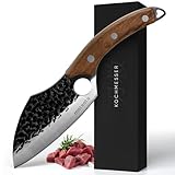 Matsato Damast Kochmesser, Japanisches Damaststahl Küchenmesser mit Fingerloch, Vielseitig für Fleisch, Gemüse & Fisch, Scharf und Langlebig