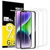 NEW'C 3 Stück, Panzer Schutz Glas für iPhone 14 Plus, iPhone 13 Pro Max (6,7 Zoll), Frei von Kratzern, 9H Härte, HD Displayschutzfolie, Ultra-klar -Einfaches Installationswerkzeug enthalten