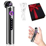 Umllpet Mini Elektronisches Feuerzeug - Geschenk für Männer Valentinstag, USB Aufladbares Plasma Stabfeuerzeug, Tragbarer Lichtbogen Winddicht (1)