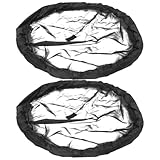 NUOBESTY 2 Stück Schwimmende Pflanzeninsel Schutzringe Ø 60cm Runde Teichpflanzgefäße aus Langlebigem Material Fischbarriere für Teich und Wassergarten