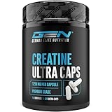 Creatine Ultra Caps - 420 Kapseln mit je 1250 mg reinem Creatin Monohydrat - Premium: Ultrafein + Mesh-Faktor von 200 - Hochdosiert