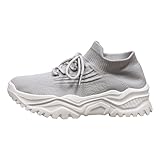 Sneaker Damen Mit Dicken Sohlen Turnschuhe Sportschuhe, Weicher Sohle Laufschuhe Freizeitschuhe, Leicht Atmungsaktiv Joggingschuhe Running Shoes Für Frauen Walkingschuhe Outdoor Schuhe