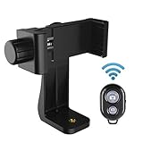 AFAITH Handy Stativ Adapter, Universal Smartphone Mount Adapter Halter + Bluetooth Auslöser Fernbedienung für iPhone 14/14 Pro/13/13 Pro/12 Mini/12 Pro