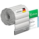 Rollwin ROLLADEN PVC Maxi 52 Hellgrau Gebohrte Endleiste Rolladenpanzer Kunststoff Lamelle mit Hohlleiste Rollladenfenster Rollladen DEUTSCHE Produktion zum Einbauen Hier Konfigurieren »»