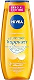 NIVEA Summer Happiness Pflegedusche (250 ml), pH-hautneutrales Duschgel mit Vitamin C & E feuchtigkeitsspendendes Duschbad mit dem klassischen NIVEA Sonnencreme Duft