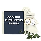 Sweave Kühlende Eukalyptus-Bettlaken, Tencel-Bettlaken für King-Size-Bett, aus Tencel und ägyptischer Baumwolle, hautfreundlich, temperaturregulierend, vegane Seidenalternative, atmungsaktiv,