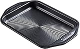 Circulon Ultimum kleines Backblech, antihaftbeschichtet, kleines Ofenblech, robuster Karbonstahl, gefrier- und spülmaschinenfest, Backgeschirr, Schwarz, 29,2 x 19,8 x 2,5 cm
