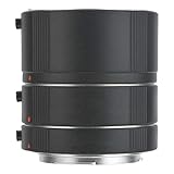 Makro Zwischenringe Set für - S Objektiv 13 + 20 + 36mm, Metall, schwarz – Hohe Stabilität, Autofokus Unterstützung, Ideal für Nahaufnahmen