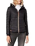 camel active Damen leichte Steppjacke mit Abnehmbarer Kapuze Schwarz womenswear-38