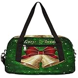Weihnachtsglocke, kleine Turntasche f¨¹r Damen und Herren, Urlaub, Sporttasche, Gep?ck, Wochenende, f¨¹r Kinder, Jungen, M?dchen, Reisetasche, leicht, ¨¹bernachtungstasche