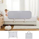 Ciilee Baby Bettgitter für Kleinkinder, tragbar, Reise-Kinderbetten, Schutzgitter für Queensize-Bett, faltbar, Kinder-Seitengeländer für Doppelbetten, verstellbares Bettgitter Barandas para Camas de
