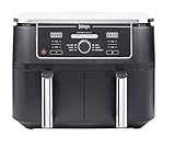 Ninja Foodi MAX Dual Zone Heißluftfritteuse [AF400EU] ‎2470 W, 9,5 l Fassungsvermögen, 2 Fächer, 6 Funktionen, Kupfer, Schwarz