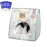 Transportbox für Haustiere, mit Fach für Eisbeutel, belüftet, tragbar, für den Transport auf dem Fahrrad, Flugzeug, Wandern, Outdoor, Auto, Innenbereich