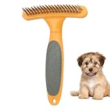 fanelod Hunde Unterfellrechen | Entwirrer für Hunde - Entfilzungskamm für Hunde, Hundehaarbürste, Massageeffekt & Haarschutz