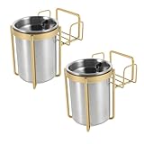 WEKADRIN 2 Stück Edelstahl Wand aschenbecher Rostfrei Montage Praktischer für Badezimmer Toilette Balkon Kratzfest Leicht zu Reinigen Inkl Aufkleber