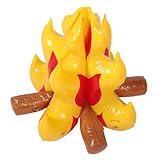 Gatuida Aufblasbares Verschleißfestes PVC Lagerfeuer Requisit Lebensechtes Schnelles Aufblasen für Camping Partydekoration Kinderfreundliches Tragbares Flammenspielzeug