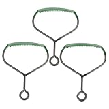 HEMOTON 3 Stück Bürste zum Entfernen von Pferdehaaren Viehhaarbürste Kamm Körperpflege Bräutigam für tierhaarbürste pferdebürste Rinderreinigungsbürste Kuhbürste Putzschaber Eisen Green