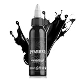 PFARRER Tattoo Farbe Black 2oz(60ml) Vegan-Friendly USA Standard Pigment Farbe schwarz Concentrated Black TI7003-60-002