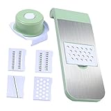 COLLBATH 1 Satz Gemüseschneider Multifunktionaler Gemüsehobel mit Handprotektor für Einfache und Raspeln von Kartoffeln Karotten