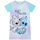 Disney Lilo & Stitch Mädchen-Nachthemd 5-14 Jahre - Kurzarm - 9-10 Jahre: 140cm