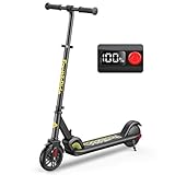 FanttikRide C9 E Scooter Kinder ab 120-160CM, Faltbar E Roller für Kinder bis 60Kg,10/16 kmph, 8 km Reichweite, LED-Anzeige, Höhenverstellbar Elektroscooter, Gummiräder, Leicht