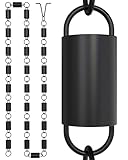 Rain Chains Direct, Wasserablaufkette, langlebiges, schwarzes, pulverbeschichtetes Aluminium, Premium-Wasserablaufkette für Dachrinnen, 2,5 m