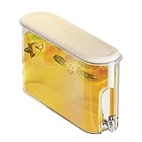 Getränkebehälter für Kühlschrank - 4000 ml Kühlschrankwasserspender | Bruling Trinken für Wasserkrug | Kanne für Kaltgetränke für Spigot-Getränke | Krug D