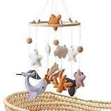 Babybett-Mobile - Handgemachte Glocke für Meerestiere | Wiegen-Mobile aus Filz für Kinder, Meerestierspielzeug zur Beruhigung u