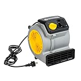 Vacmaster AM1202 Air Mover Gebläse 124 Watt mit 3 Geschwindigkeitsstufen Tischventilatoren Teppich-Trockner Ventilator Leise fur Kühlung, Lüftung, Trocknung