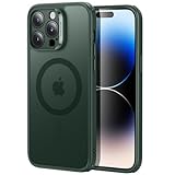 ESR Schutzhülle für iPhone 14 Pro Max, transparente matte Hülle, kompatibel mit MagSafe, Schutz in Militärqualität, Classic-Serie, mattes Grün
