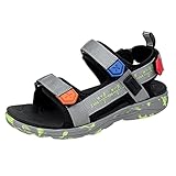 Generisch Trekkingsandalen Kinder,Befristetes Angebot,Sandalen Jungen Kinder Outdoorschuhe Barfuss Trekkingsandalen Breite Füße Peeptoes Wassersandalen Grau 31 Warehouse Deal