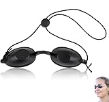 AzureRay Infrarot Schutzbrille für Solarium & Rotlichtlampe, Ergonomische Solarium Brille mit UV-Schutz, verstellbar & elastisch, ideal für Schönheitsbehandlungen & Bräunungsschutz