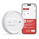 X-Sense Smart WLAN-Rauchmelder für Zuhause, Nachtmodus, 10 Jahre Produktlebensdauer, austauschbare Batterie, App-Funktion, XS0E-iR, 1 Stück