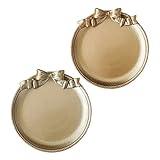 VALICLUD 2 Stück Retro-Tablett Schmuckaufbewahrungsplatte stilvolles Schmucktablett Schmuck Teller Schmuck-Organizer-Fach Schmuckbehälter Halskettenschale Harz