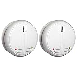 Flamingo Rauchmelder - Vernetzbar - DIN EN 14604 Zertifiziert - Optischer Sensor - Testknopf - 85 dB - FSM-17162-2er Pack