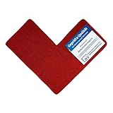 WohnDirect Eck Duschmatte 100 x 100 x 50 cm | Rot | rutschfest & Waschbar, idealer Duschvorleger für eckige Duschkabinen zum Set kombinierbar, Badematten & Badteppiche, Oeko-TEX Zertifiziert