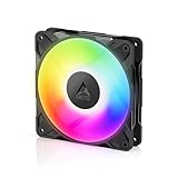 ARCTIC P12 Pro A-RGB - Leistungsstarker Premium PC Lüfter, 120 mm PWM Case Fan mit Y-Kabelsplitter, 600–3000 rpm, 0 rpm
