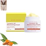 Tumeric-Vc Whitening Cream, Turmeric Face Cream Organic Brighten Skin, Dark Spot Corrector Cream, Kurkuma VC Aufhellungscreme für Dunkle Haut, Hautaufhellungscreme für dunkle Haut (1PC)