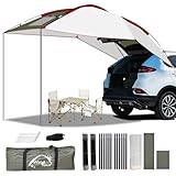 Inoamity Heckzelt Sonnensegel Auto 240x190cm – Wasserdichtes SUV Heckklappenzelt mit UV-Schutz, Leichtes Camping Vorzelt für Campervan, Wohnmobil, Picknick, Strand & Outdoor-Aktivitäten