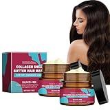 2PC Neue Luxurious Deep Conditioning Hair Mask, Collagen Hair Treatment, Kollagen-Sheabutter-Haarmaske für lockiges Haar, Shea Moisture Shampoo, Keratin-Haarkur für Beschädigtes, Trockenes Haar