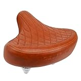 BUCKLOS Fahrradsitz für Komfort Herren Damen Breite Fahrradsitze Großer Fahrradsattel für Ebike Beach Cruiser Peloton Stationäres Fahrrad