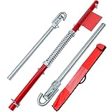 Deuba® Abschleppstange 3tlg. inkl. Dämpfung 2000 kg Zugkraft TÜV Süd GS geprüft inkl. Tasche PKW Abschleppseil