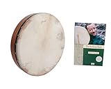Enthält: Roosebeck Pretuned Red Cedar Bodhran Drum & Tipper mit 45,7 cm Kopf - Cross-Bar + Roosebeck Bodhran Drum Book & CD von Steafan Hannigan